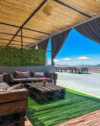 Espace détente Randomed Quad Tanger avec vue et terrasse